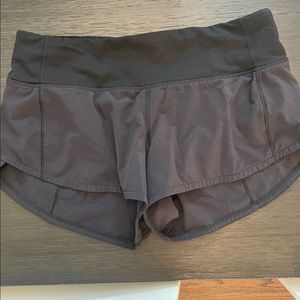 Lululemon speed shorts 2” size 2 black
